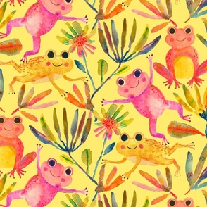 Hoppily ever after yellow_Jumbo frogs
