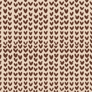 Hearts and brown hearts 
