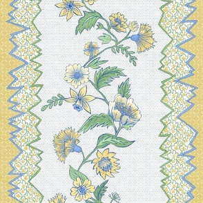 Sloane Deluxe Provence Mustard and Blue greens 