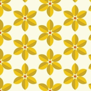 devided blooms ✽ regular ✽ ochre, yellow, ivory