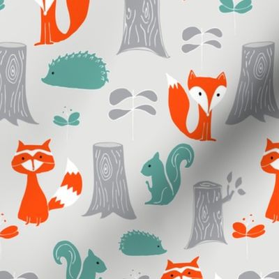 Woodland Creatures Scattered