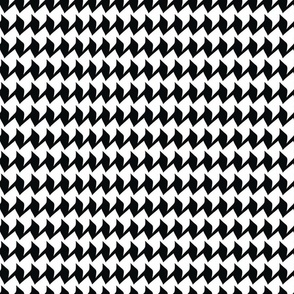 Monochrome Houndstooth Seamless Pattern