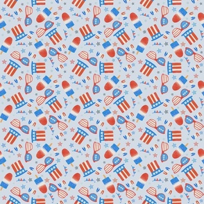 Party in the USA on light blue small
