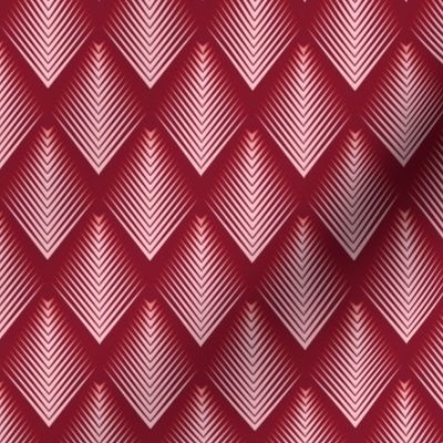 Optical Dragon Scales in Claret Small 