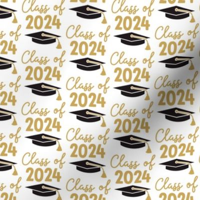 Graduation Class of 2024 in Black and Gold