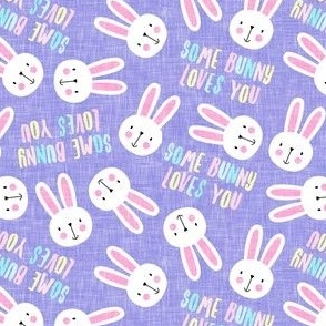  Some Bunny Loves You - Easter Bunny - purple - Tossed - C24