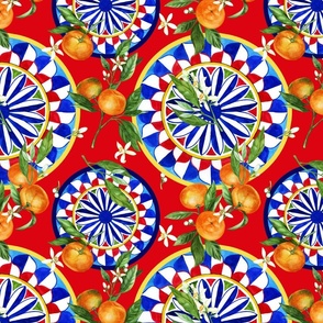 Sicilian motifs and Tangerines