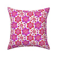 Rosette Watercolor - Violet Red - Large Motifs