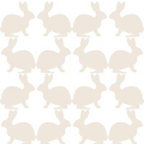 Geometric Easter bunny rabbit pattern