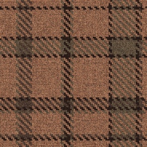 Woolen Flannel Tweed Plaid Fabric 