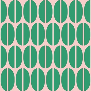 Scandi Coffe Beans - Pink and Green