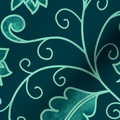 Dark Teal - A Moody Twist on Chinoiserie