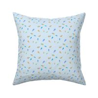 Icey Leaf Prints Baby Blue Small