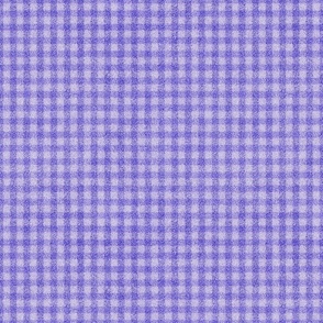 Lilac and Grape Faux Velvet Gingham Plaid  SMALL  