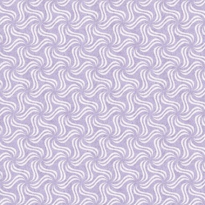 Lilac and White Faux Velvet Pinwheel Pattern   SMALL  