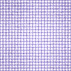 Faux Velvet Lilac Gingham SMALL Wallpaper 