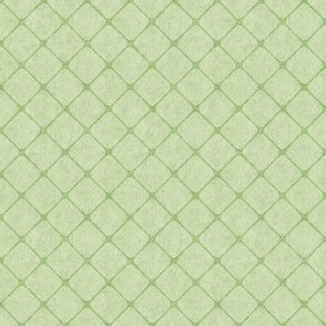 Lime Green on Green Faux Velvet Criss Cross Lattice     SMALL  