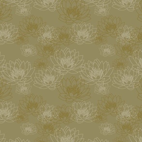 Water Lilies (gold)