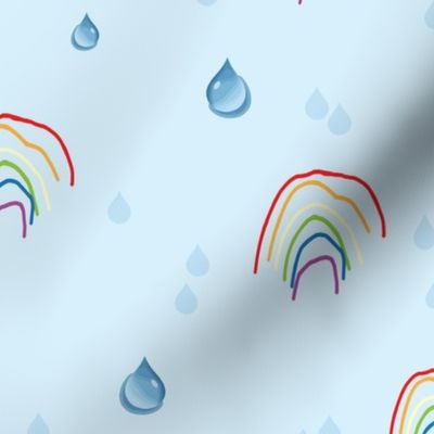 Rain Drops and Rainbows Medium Scale
