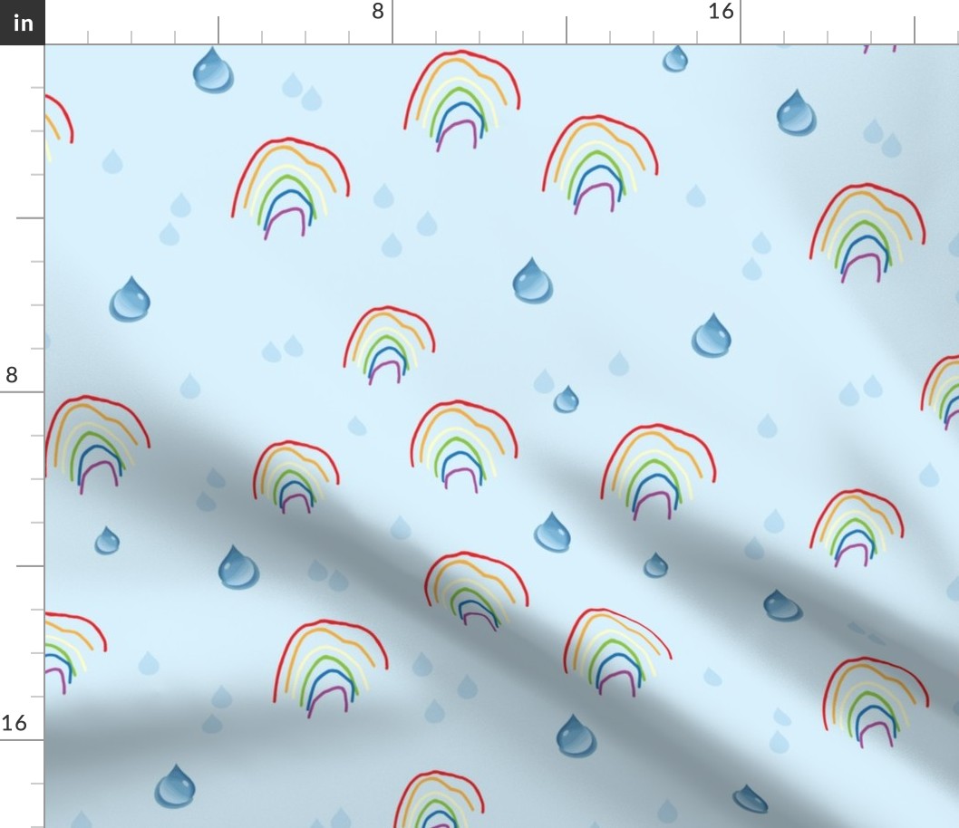 Rain Drops and Rainbows Medium Scale
