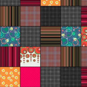 patchwork for the lazy multi-colored