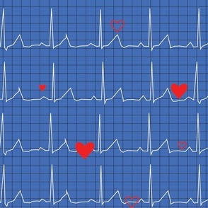 EKG Heartbeat Large -2 inch