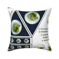 Frog Bubble Scatter Pillow - Cut’n’Sew