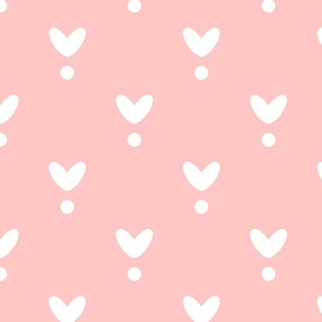 Cute frog hearts pattern pink