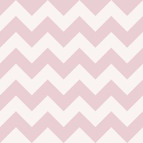 cream and light pink chevron, lines, zig zag, geometric (medium)