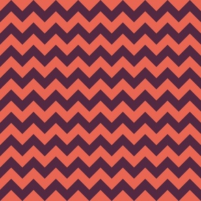 orange and dark purple chevron, lines, zig zag, geometric (small)