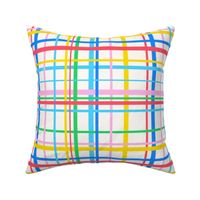 Colorful Happy Plaid In Vibrant Colors - M