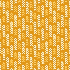 Geometric arrows blender white golden yellow orange mustard