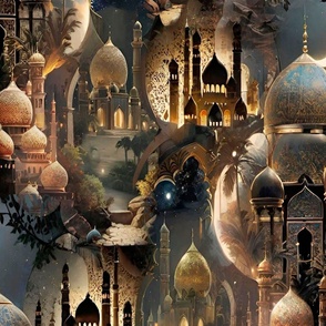 oriental luxury, castles, mosques, arches