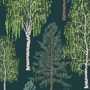 (L) Scandinavian boreal forest trees only