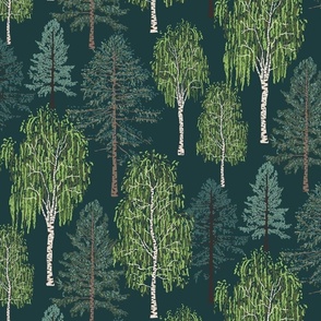 (M) Scandinavian boreal forest trees only