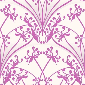 Anya Art Deco Arches in the Pink Lady Lemonade Colour way from the Japanese Anemone Collection