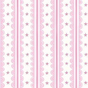 doodle stripes/pink cream