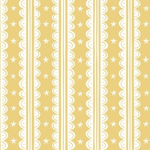 doodle stripes/yellow white
