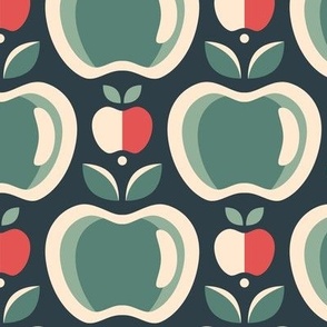 3090 B - sage green apples