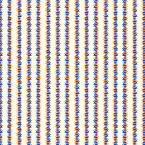 Fish Stripes Orange Blue - XS