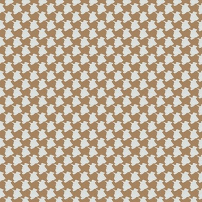 Houndstooth Texas Tan and White