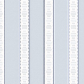Chatham Stripe, Medium, Blue on White 