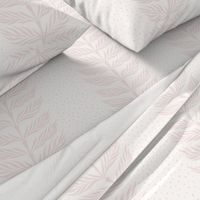 palm leaf stripe/lighter soft pink on light cream/large