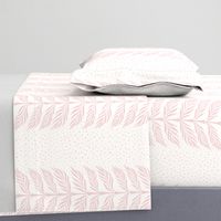 palm leaf stripe/soft pink on light cream/large