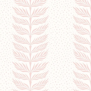 palm leaf stripe/peach kiss on light cream/large