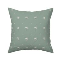 Delicate airy floral bouquet in muted mint green - small