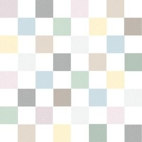 Pastel Checkered / White Check / Bright Meadow Collection