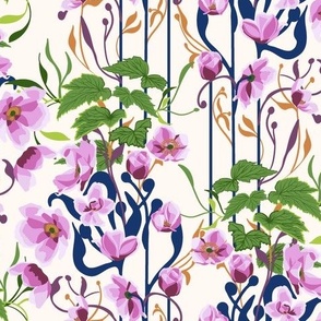 Musical Melodies in the Pink Lady Lemonade Colour way from the Japanese Anemone Collection 