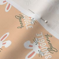 Snuggle Bunny - Peach, Medium Scale