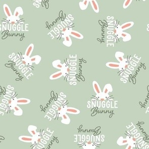 Snuggle Bunny - Sage Green, Medium Scale